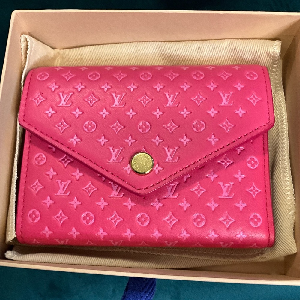 Louis Vuitton nanogram wallet calfskin